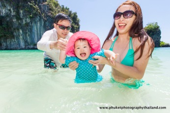 family photography at koh hong , krabi thailand