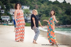 family photoshoot at kata noi beach , phuket