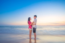 Honeymoon photo session at karon beach phuket thailand