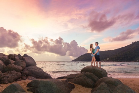honeymoon photoshoot at mango steen resort phuket