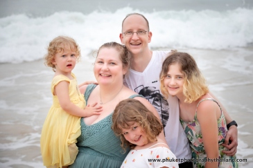family photoshoot at Kamala beach Phuket thailand