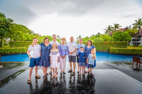 family reunion photoshoot at khao lak Phang nga Thailand